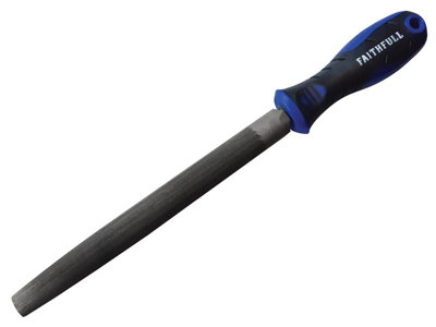 Faithfull SVHF0208 Handled Half-Round Second Cut Engineers File 200mm 8in