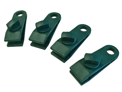 Faithfull Tarpaulin Clips Set of 4 DIY at B&Q
