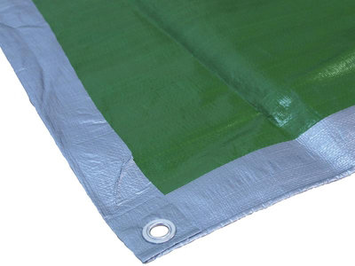 Faithfull Tarpaulin Green 5.4M x 3.6M (18ft x 12ft) Highly Durable FAITARP1812