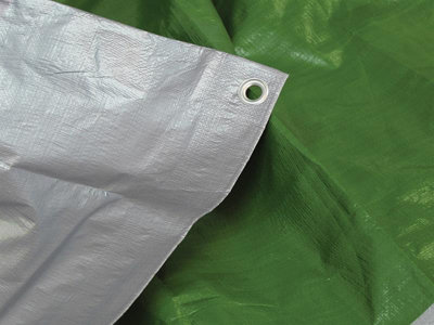 Faithfull Tarpaulin Green 5.4M x 3.6M (18ft x 12ft) Highly Durable FAITARP1812