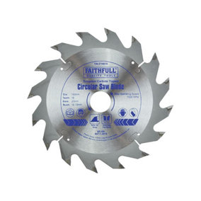 Faithfull - TCT Circular Saw Blade 140 x 20mm x 16T POS