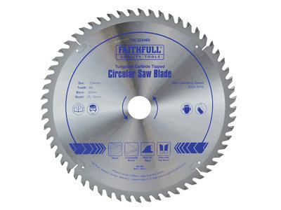 Faithfull - TCT Circular Saw Blade 254 x 30mm x 60T POS
