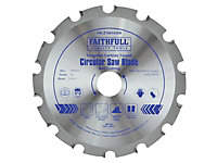 Faithfull - TCT Circular Saw Blade Nail Cutting 184 x 30mm x 14T NEG