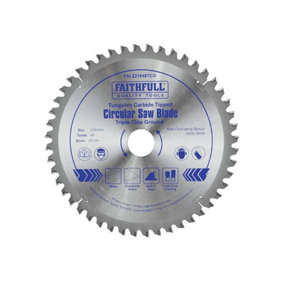 Faithfull - TCT Circular Saw Blade Triple Chip Ground 216 x 30mm x 48T NEG