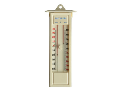 Faithfull  Thermometer Press Button Max-Min FAITHMMBUTMF
