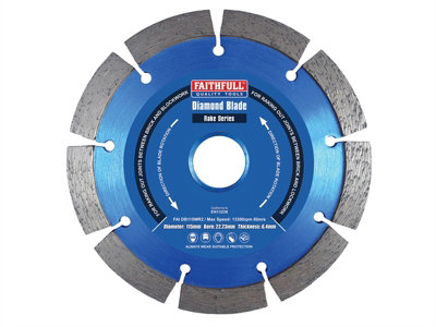 Faithfull TMR11522 Mortar Raking Diamond Blade 115 x 22mm FAIDB115MR2