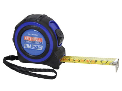 Faithfull  Trade Tape Measure 10m/33ft (Width 25mm) FAITM1025MI