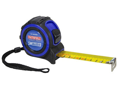 Faithfull  Trade Tape Measure 5m (Width 25mm) (Metric Only) FAITM525MO