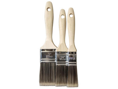 Faithfull Tradesman Synthetic Paint Brush Set, 3 Piece DIY at B&Q