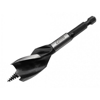 Faithfull Tri-point Speed Auger Bit, Stubby Multi Colour (22mm)
