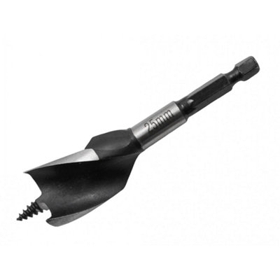 Faithfull Tri-point Speed Auger Bit, Stubby Multi Colour (25mm)