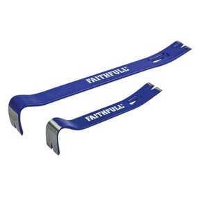 Faithfull Utility Bars Set - Twin Pack of 7in and 15in for Versatile Levering Tasks