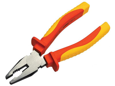 Faithfull VDE01001-7 VDE Combination Pliers 190mm FAIPLVDEC7