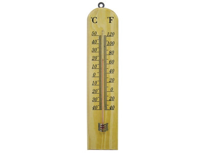 Faithfull  Wall Thermometer - Wood 260mm FAITHWOODSM