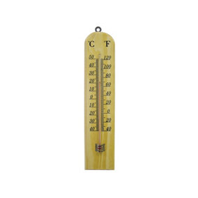Faithfull  Wall Thermometer - Wood 260mm FAITHWOODSM