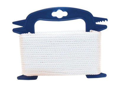 Faithfull White Multi-Function Polypropylene Rope 3mm x 30m - Versatile and Durable