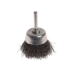Faithfull - Wire Brush Shaft Mounted 50mm x 20mm, 0.30mm Wire