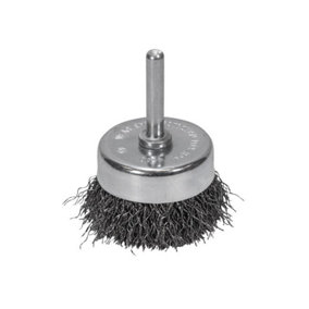 Faithfull - Wire Cup Brush 50mm x 6mm Shank, 0.30mm Wire
