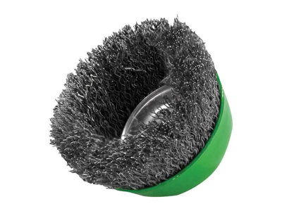 Faithfull - Wire Cup Brush 75mm M14x2, 0.30mm Stainless Steel Wire