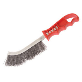 Faithfull - Wire Scratch Brush Steel Red Handle