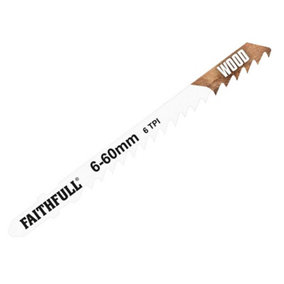 Faithfull - Wood Jigsaw Blades Pack of 5 T101DP