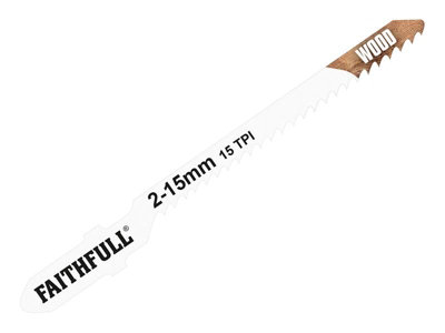 Faithfull  Wood Jigsaw Blades Pack of 5 T119BO FAIJBT119BO