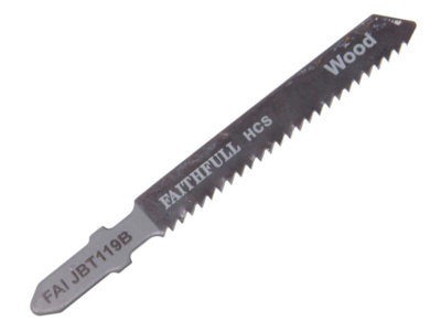 Faithfull Wood Jigsaw Blades Pack of 5 T119B DIY at B&Q