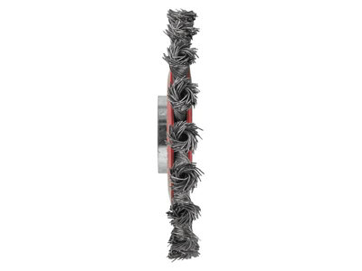 Faithfull X-LOCK Conical Wire Brush 115mm M14x2 0.50mm Steel Wire FAIWBCT115XL - 3
