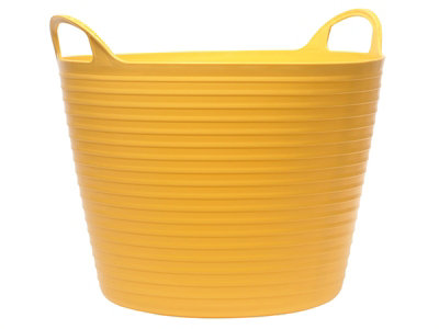 Faithfull Yellow 15L Flexi Tub Mixing Bucket Container 100% Recycled Material