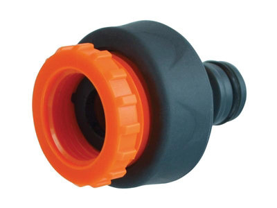 Faithfull YM5812E Plastic Tap Hose Connector 1/2 & 3/4in FAIHOSEPLTC