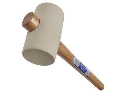Faithfull YY08RU025H Rubber Mallet - White 794g (28oz) FAIRMW3