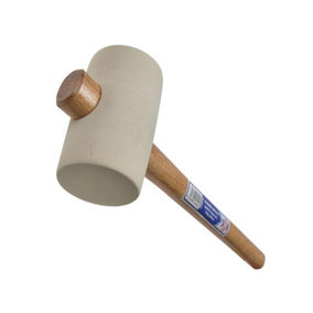 Faithfull YY08RU025H Rubber Mallet - White 794g (28oz) FAIRMW3