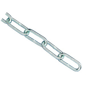 Faithfull - Zinc Plated Chain 2.5mm x 2.5m - Max. Load 50kg