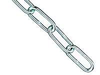 Faithfull - Zinc Plated Chain 5mm x 2.5m - Max. Load 160kg