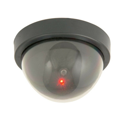 Fake Dome CCTV Outdoor Security Camera Flashing Red Decoy Led Realistic Dummy