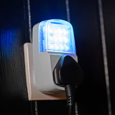 Fake TV LED Light Simulator Home Security Plug In Device Anti Burglar ...