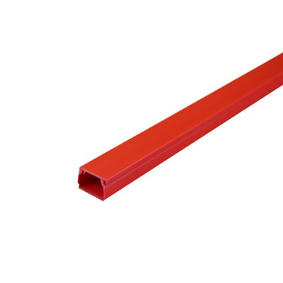 FALCON FSA1R High-Quality 3m Self Adhesive Mini Cable Trunking Red 16x16mm