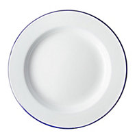 Falcon Traditional Dinner Plate White/Blue (20cm)
