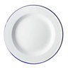 Falcon Traditional Dinner Plate White/Blue (22cm)