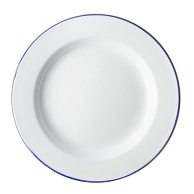 Falcon Traditional Dinner Plate White/Blue (26cm)