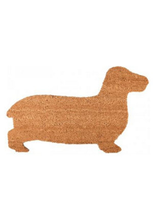 Fallen Fruits Dachshund Coir Doormat