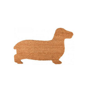 Fallen Fruits Dachshund Coir Doormat