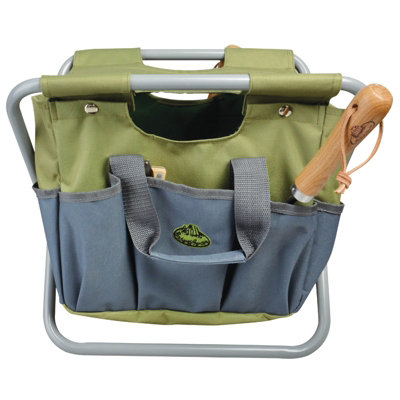 Fallen Fruits Garden Canvas Bag Folding Tool Stool Seat Detachable Gardening