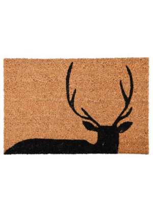 Fallen Fruits Stag Silhouette Coir Doormat Price Comparisons | Compare The Build