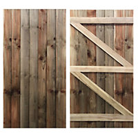 Falmouth Featheredge Side Gate - 1500mm High x 625mm Wide - Left Hand Hung