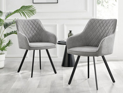 Light grey dining chairs deals with black legs