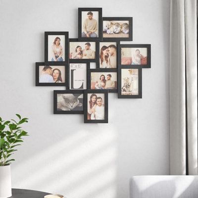 Family Photo Display, Large Multi-Picture Frame Collection for Wall ...