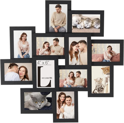 Family Photo Display, Large Multi-Picture Frame Collection for Wall ...