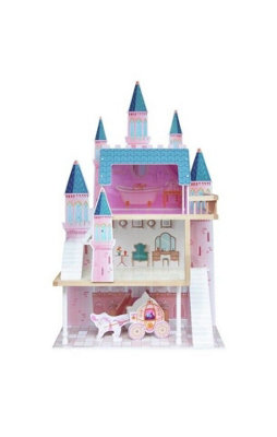 Fantasy Castle Carriage Wooden Doll House