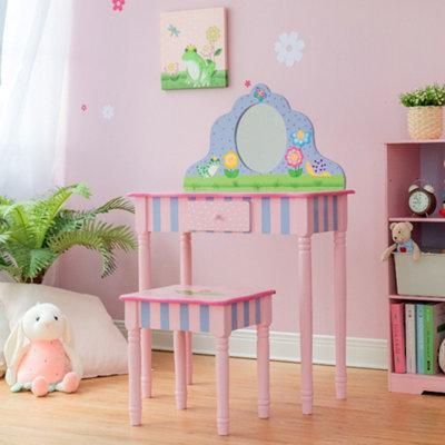 Childrens wooden on sale vanity table